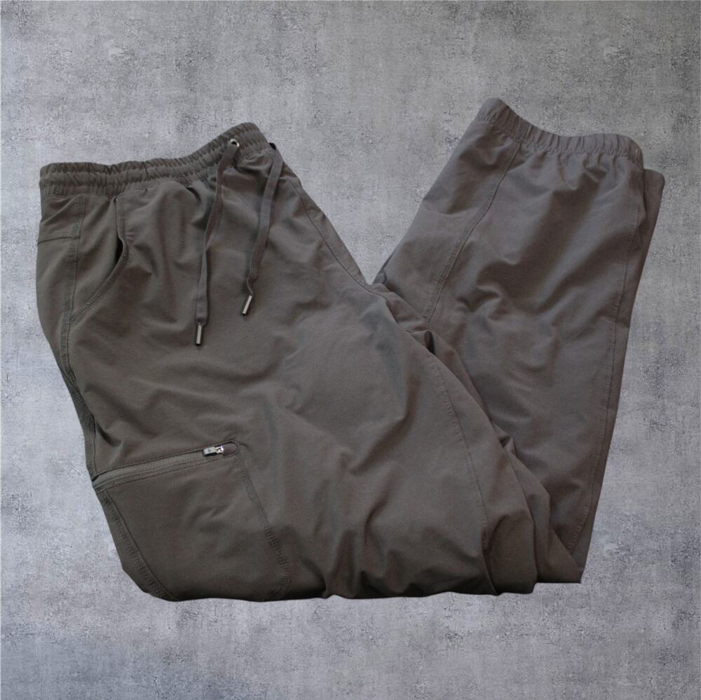 Eddie Bauer Womens Size 16 Black Stretch Fleece Lined Cargo Outdoor Hiking pants